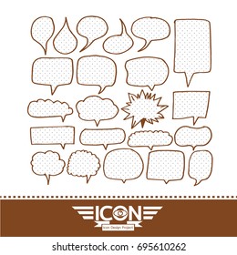 Speech Bubble hand drawn design