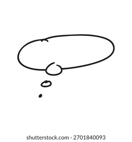 speech bubble hand drawn element 