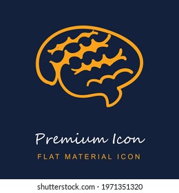 Speech Bubble Hand Drawn premium material ui ux isolated vector icon in navy blue and orange colors