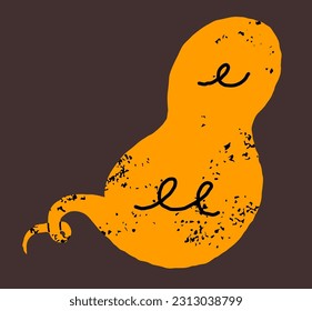 Speech bubble hand drawn vector illustration