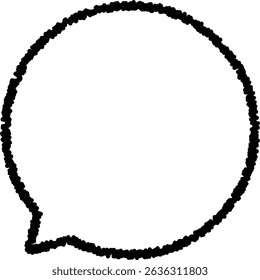 Speech Bubble, Handwritten, Blank Text Box, Communication Icon
