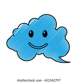 speech bubble happy comic character