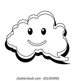 speech bubble happy comic character