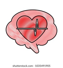 speech bubble with heart