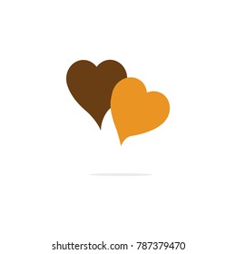 Speech bubble with heart icon vector illustration eps 10