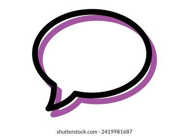 Speech Bubble Highlight Note Sticker Design