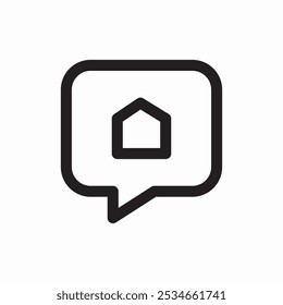 Vector de signo de icono de burbuja de discurso