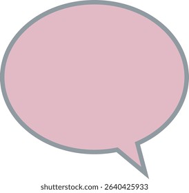 Speech bubble icon -1- pink