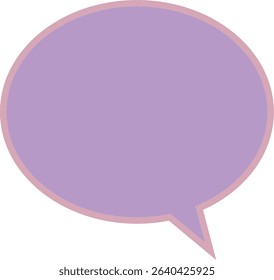 Speech bubble icon -1- purple