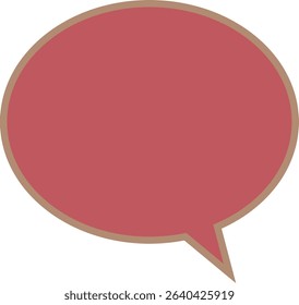 Speech bubble icon -1- red