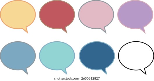 Speech bubble icon -1- set