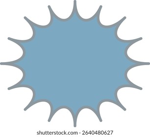Speech bubble icon -2- blue