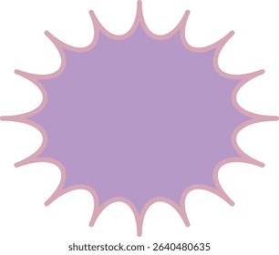 Speech bubble icon -2- purple