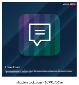 Speech bubble icon