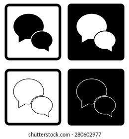 Speech bubble icon