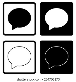 Speech bubble icon