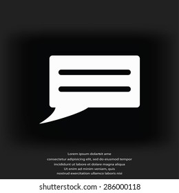 Speech bubble icon