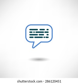 Speech bubble icon