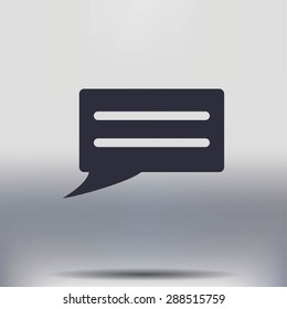 Speech bubble icon