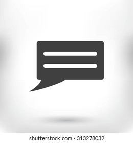 Speech bubble icon