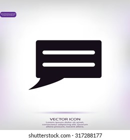 Speech bubble icon