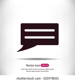 Speech bubble icon