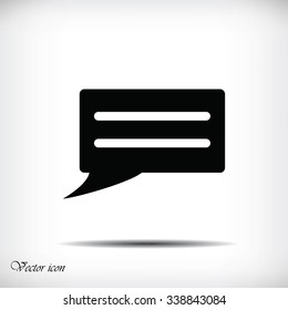 Speech bubble icon