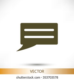 Speech bubble icon