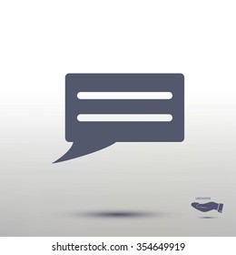 Speech bubble icon
