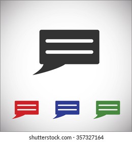 Speech bubble icon