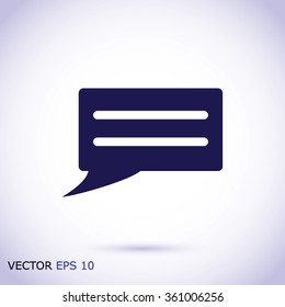 Speech bubble icon