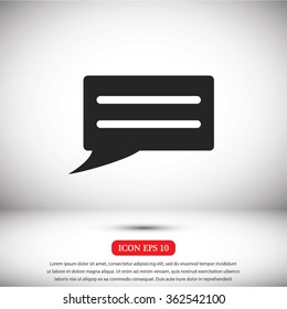 Speech bubble icon
