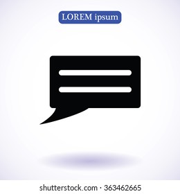 Speech bubble icon