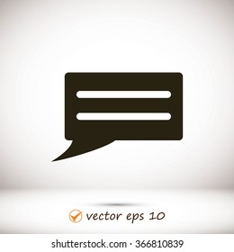 Speech bubble icon