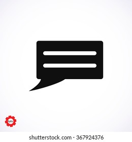 Speech bubble icon