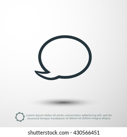 Speech bubble icon