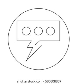 Speech bubble icon