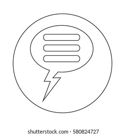 Speech bubble icon