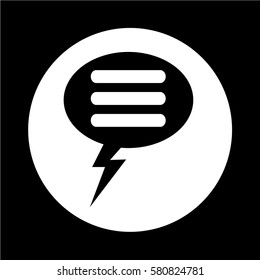 Speech bubble icon
