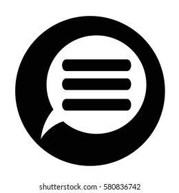Speech bubble icon