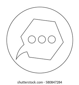 Speech bubble icon