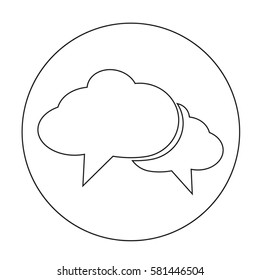 Speech bubble icon