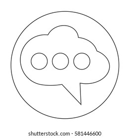 Speech bubble icon