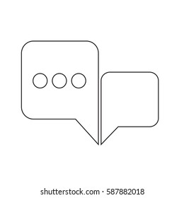 Speech bubble icon