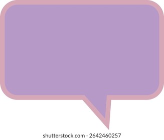 Speech bubble icon -3- purple
