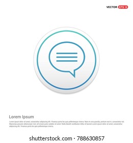 Speech bubble icon Background icon template