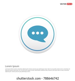 Speech bubble icon Background icon template