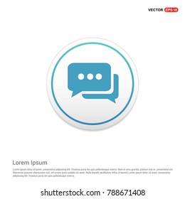 Speech bubble icon Background icon template