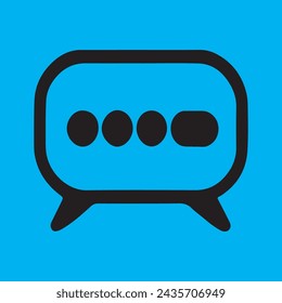 Speech Bubble Icon Best Isolated.
