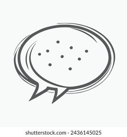Speech Bubble Icon Best Isolated.